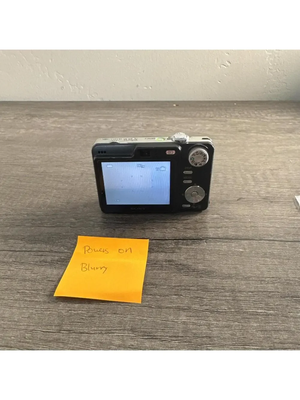 Sony Digital Camera Cybershot DSC-W55 7.2MP Black BLURRY